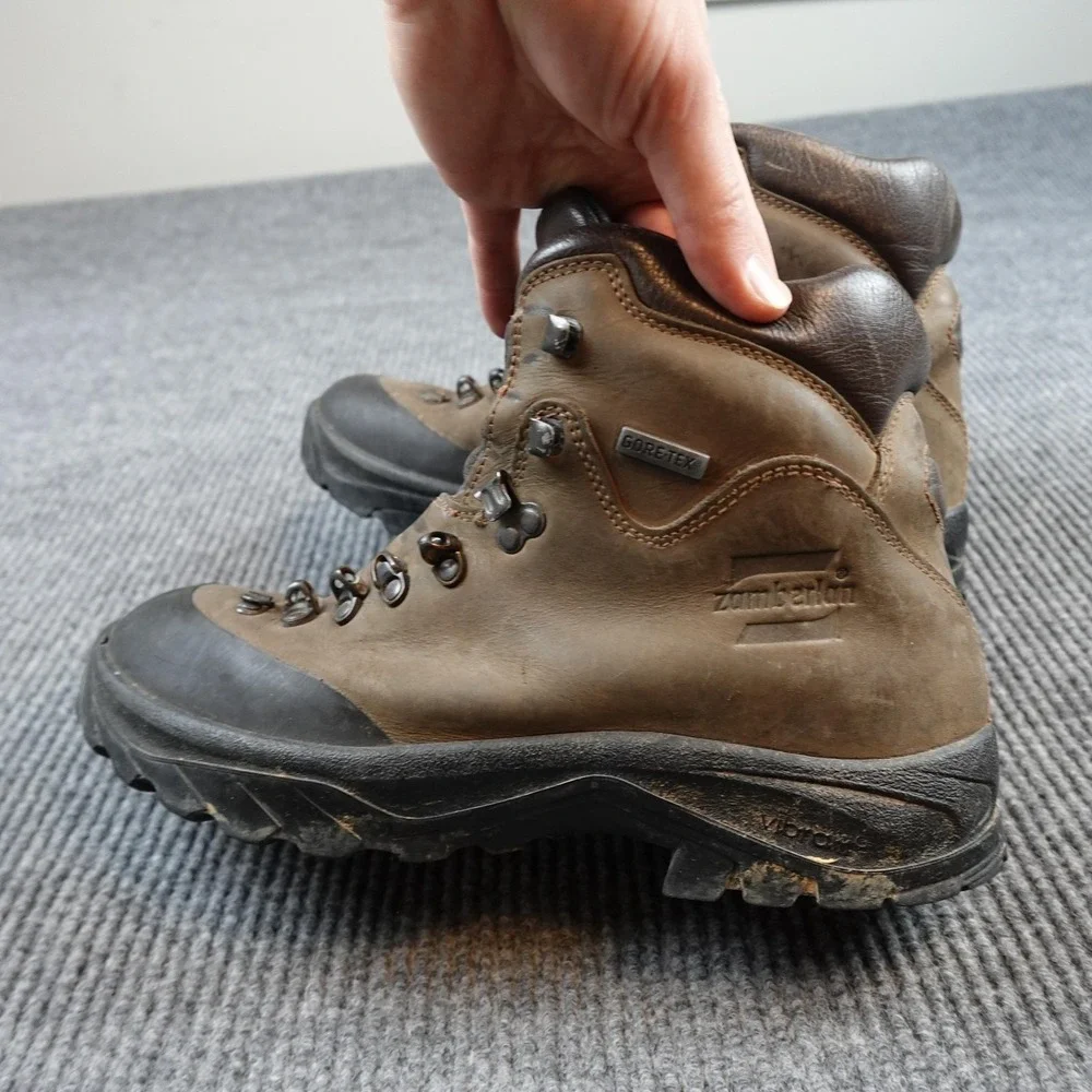 Zamberlan Civetta Boots Mens 10.5 Brown Leather Goretex Vibram Hiking Italy